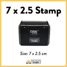Load image into Gallery viewer, 7 x 2.5 Custom Stamp