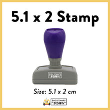 Load image into Gallery viewer, 5.1 x 2 Custom Stamp