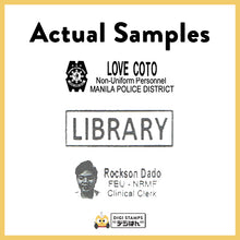 Load image into Gallery viewer, 2.6 x 1 Custom Stamp