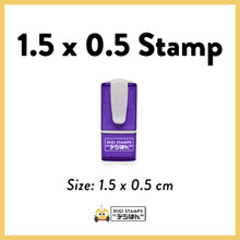 Load image into Gallery viewer, 1.5 x 0.5 Stamp