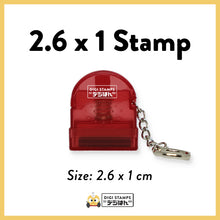 Load image into Gallery viewer, 2.6 x 1 Custom Stamp