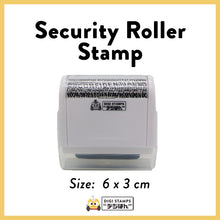 Load image into Gallery viewer, Security Roller Stamp (White)