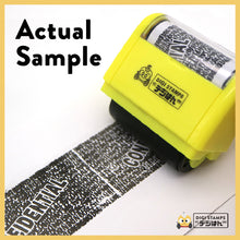 Load image into Gallery viewer, Security Roller Stamp (Yellow)