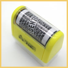 Load image into Gallery viewer, Security Roller Stamp (Yellow)