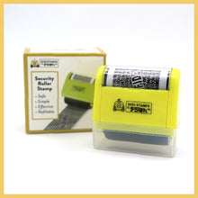 Load image into Gallery viewer, Security Roller Stamp (Yellow)