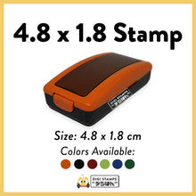 Load image into Gallery viewer, 4.8 x 1.8 Custom Stamp
