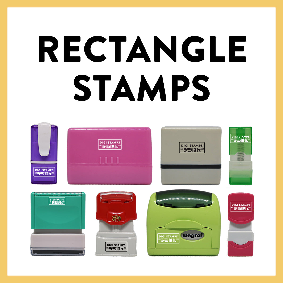 Rectangle Shape Stamp Rectangle Stamps – Digistamps Philippines