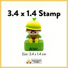 Load image into Gallery viewer, 3.4 x 1.4 Character Custom Stamp
