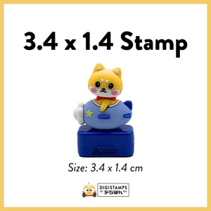 3.4 x 1.4 Character Custom Stamp