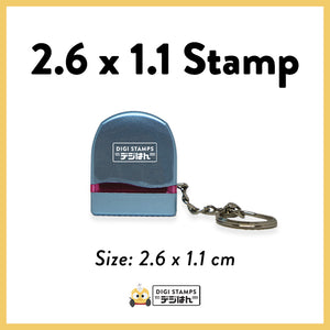 2.6 x 1.1 Custom Stamp