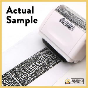Security Roller Stamp (White)