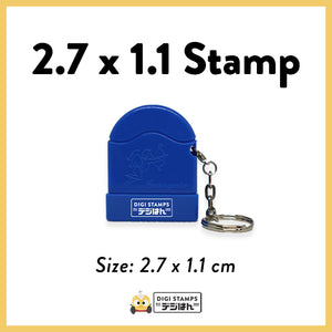 2.7 x 1.1 Custom Stamp