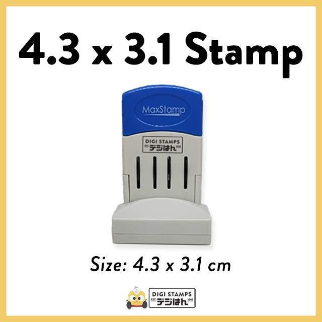 4.3 x 3.1 Customizable Pre-inked Stamp | Digistamps Philippines